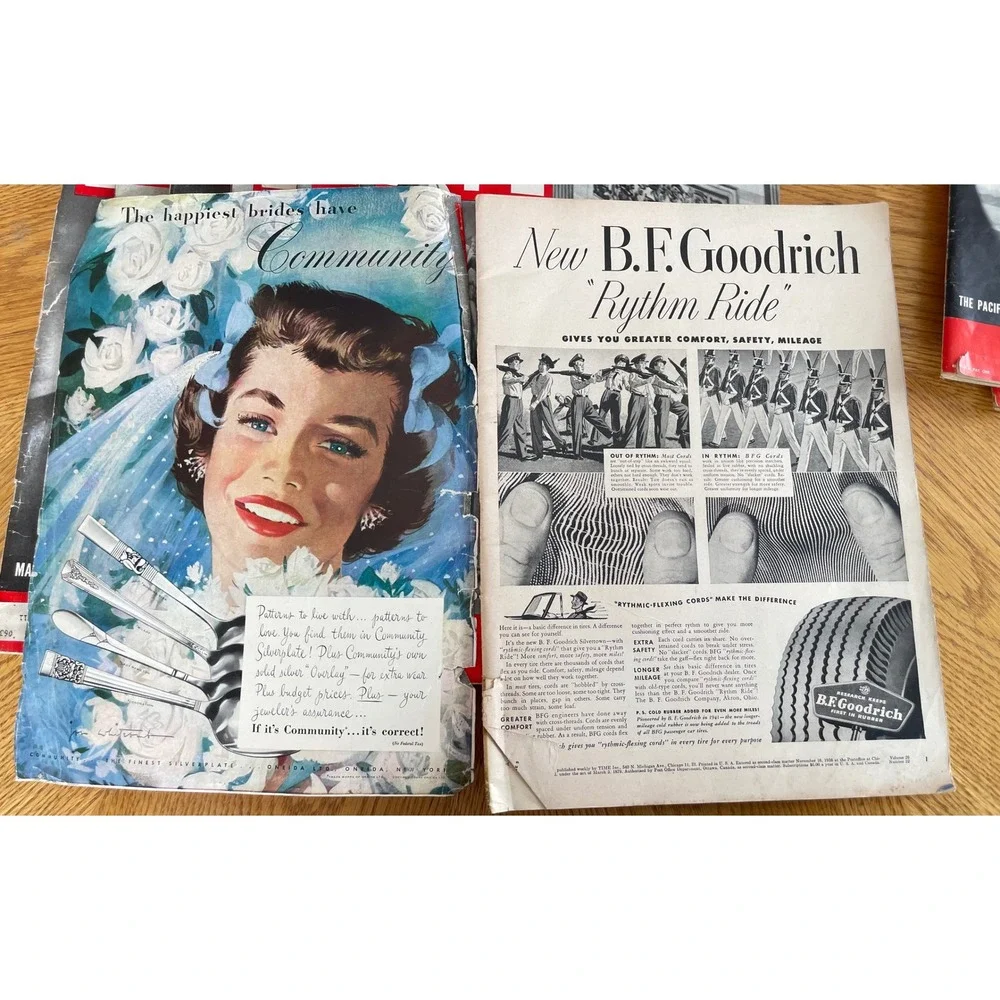 Vintage LIFE Magazine Lot 8 Issues 1940s Debutante Joanne Connelley Schlitz Ads - Picture 8 of 16